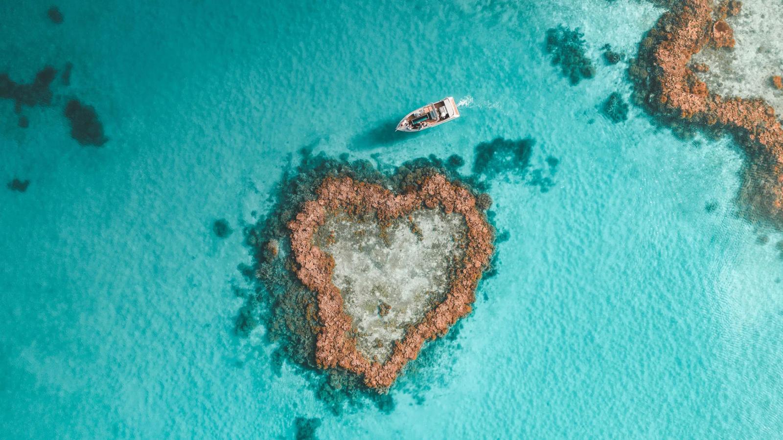 Heart Reef, from above