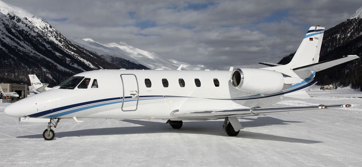 Cessna Citation XLS, a mid-size jet private jet available for charter with ORRAIA