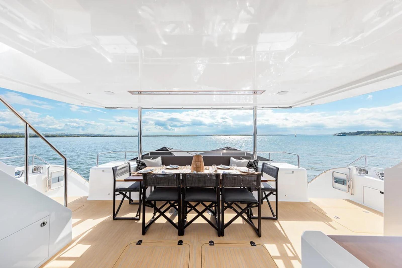 Ginger — GINGER aft deck dining