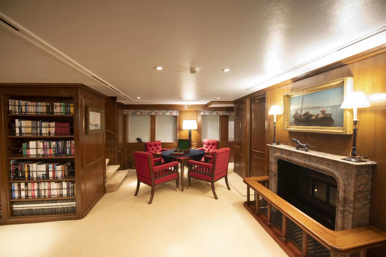 ARCTIC — library and upper salon