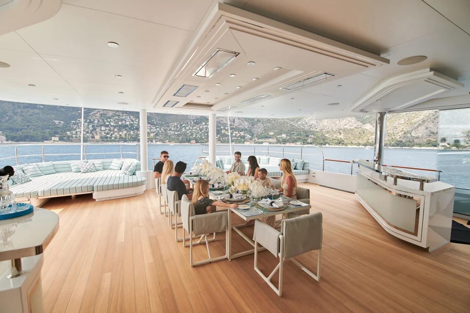 CORAL OCEAN — aft deck dining