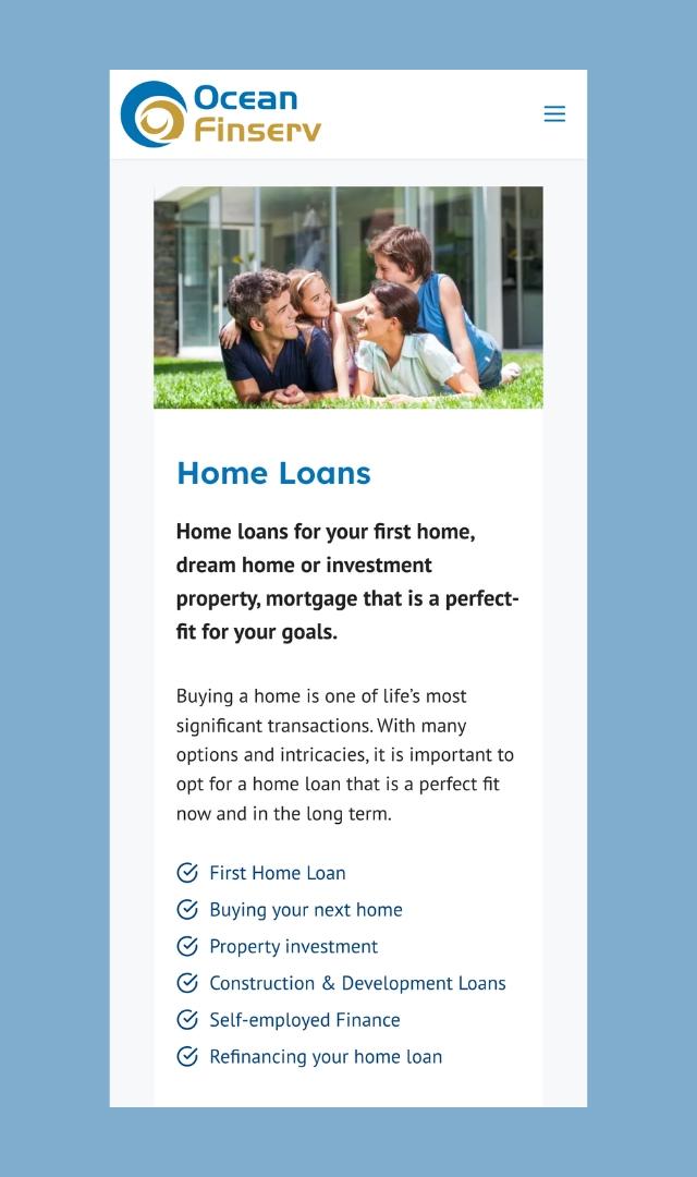 Homepage ocean finserv