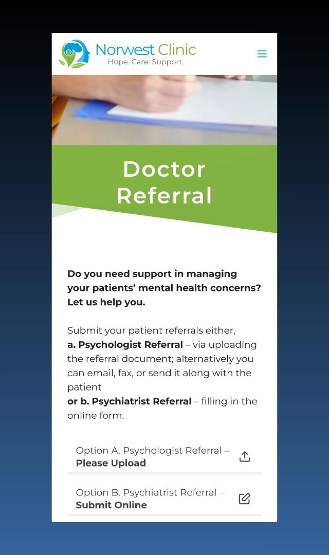 Mobile Version of Norwest clinic