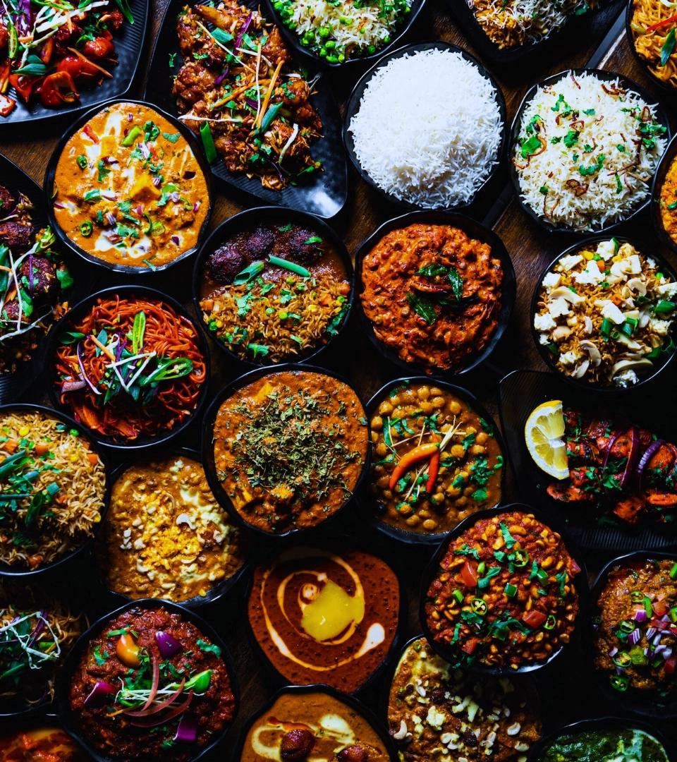 Spread of radhe dishes