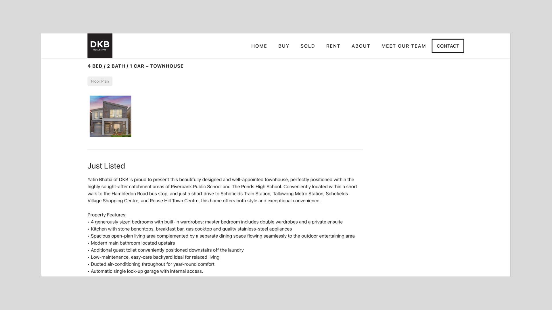 Just listed 3-bedroom townhouse near Bedford Station, featuring tandem garage, tiled bathrooms, and ducted air conditioning