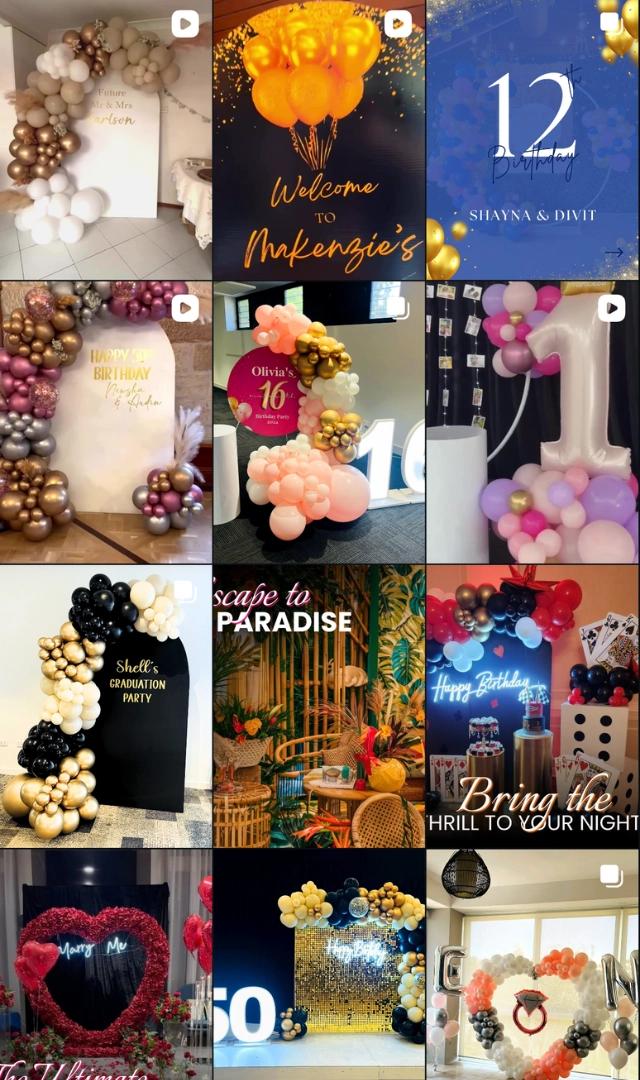 PartyJay Media social media grid