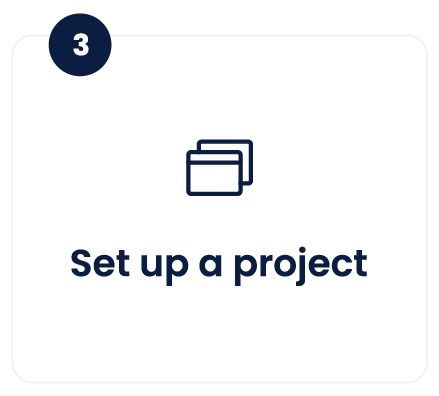 Setting up a project step