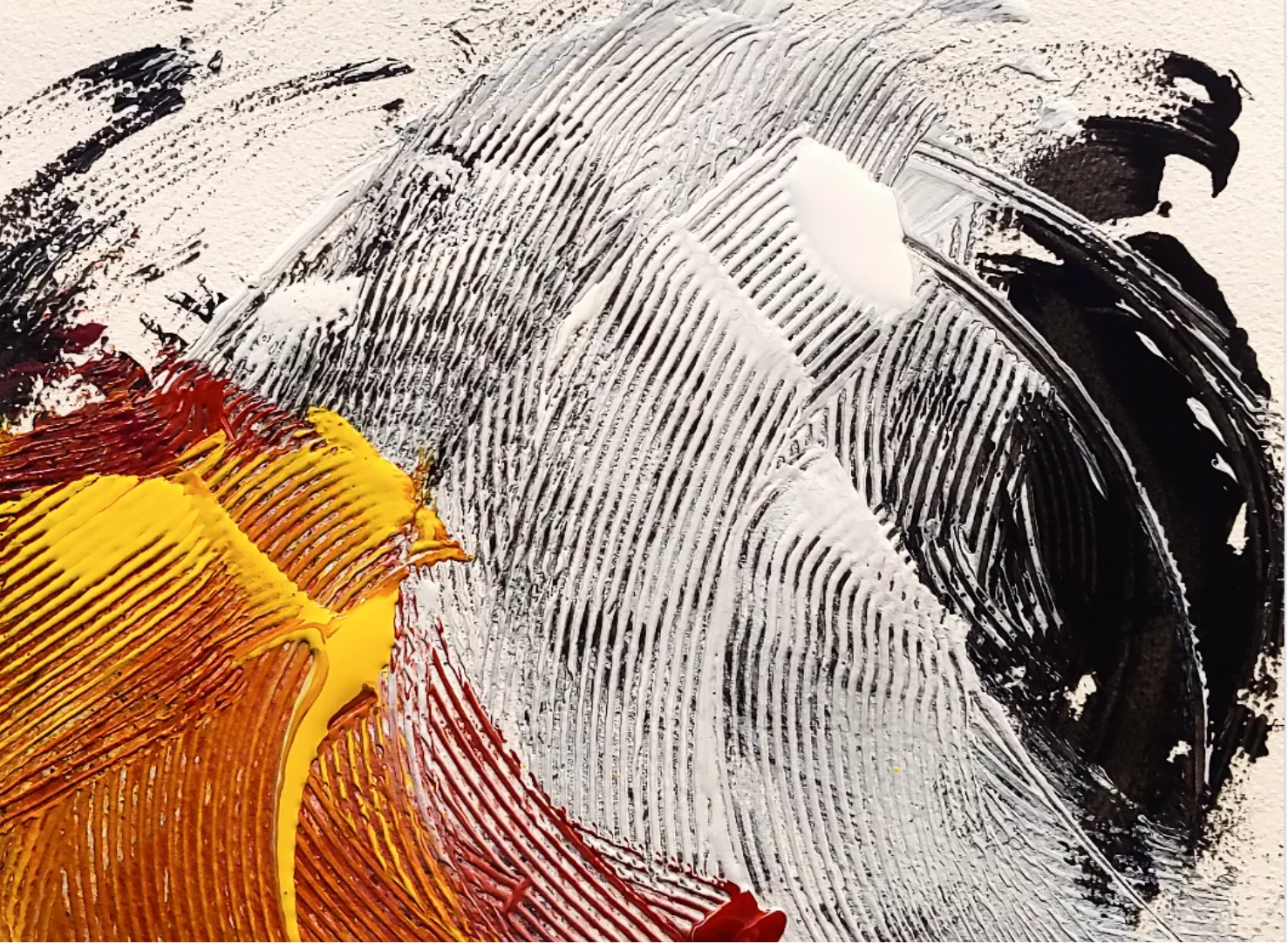 abstract painting by Ben Morea