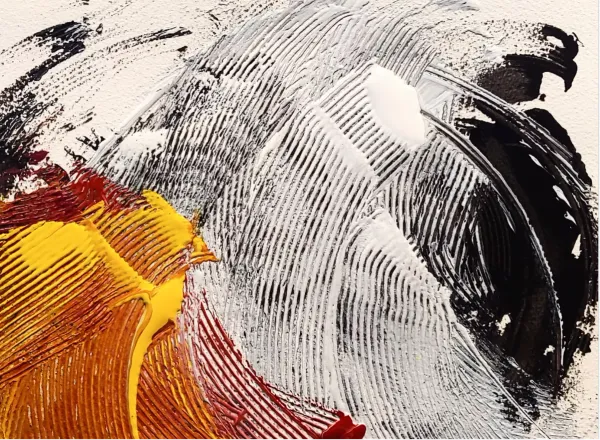 abstract painting by Ben Morea