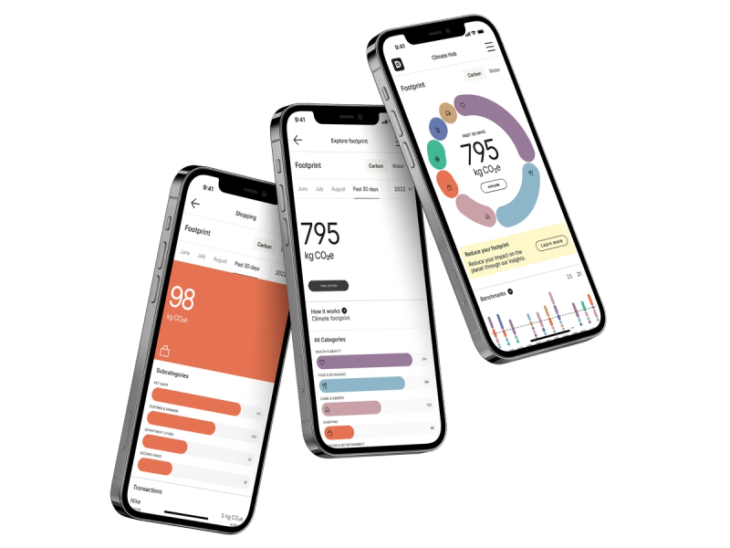 CO2e footprint calculation on mobile phones