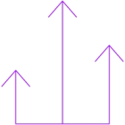 Upward arrows icon