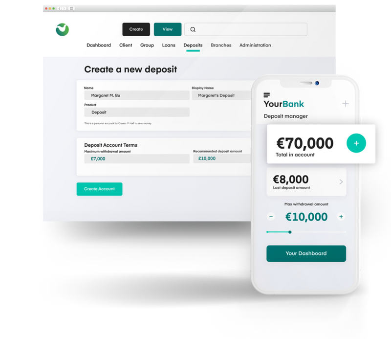 Create a new deposit screen on Mambu platform