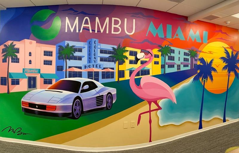 Mambu Miami office mural
