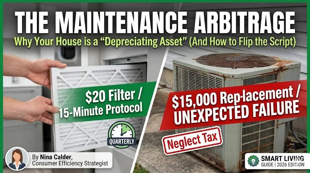 The Maintenance Arbitrage: Why Your House is a 'Depreciating Asset' (And the 15-Minute Protocol to Flip the Script)