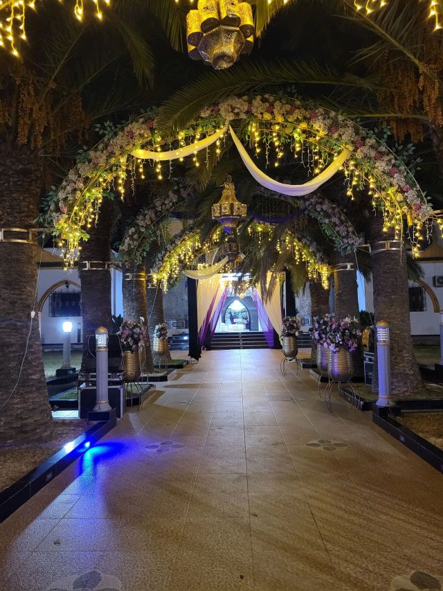 Palace Al Ahram decorated for a Moroccan wedding in Tetouan