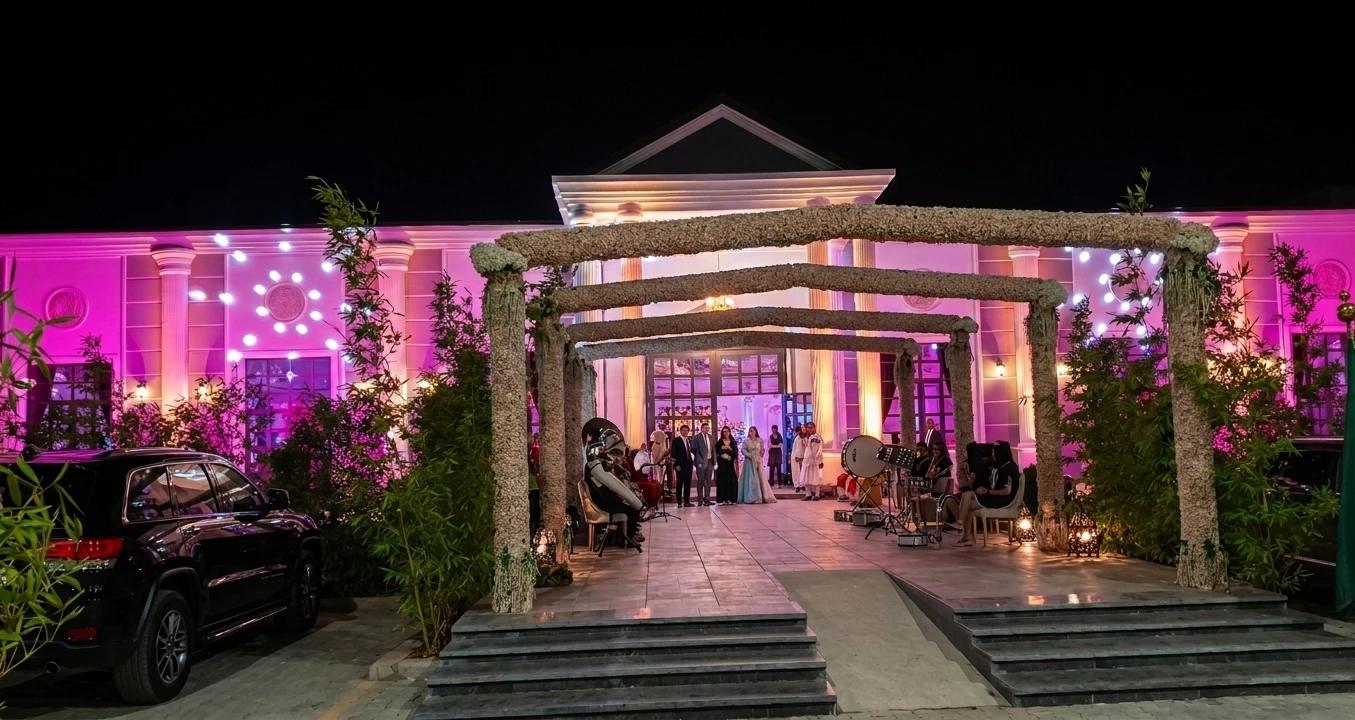 Belle cour pour mariage au Palais Benjelloun à Fès, Maroc