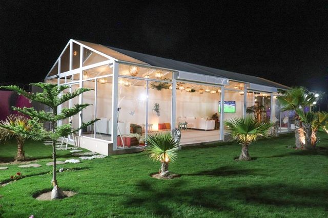 Jnane Nina covered party hall in the garden, Agadir