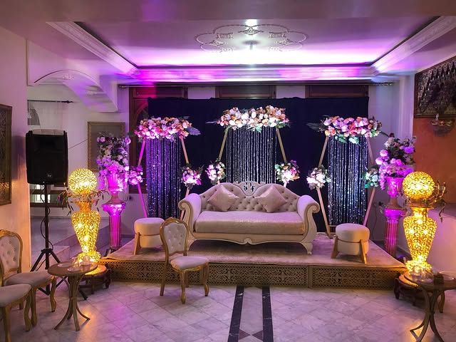 Traditional Moroccan wedding decoration at Salle des Fetes Afilal