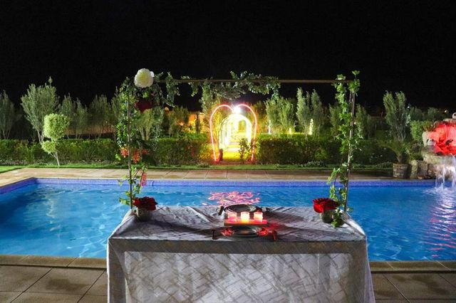 Jnane Nina wedding venue pool area, Agadir