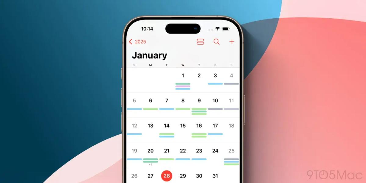 לוח השנה של Apple מקבל עדכון מפתיע ב-iOS 18.3