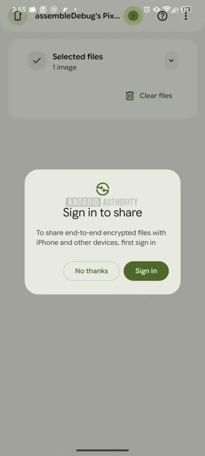 Quick Share // Source : Android Authority