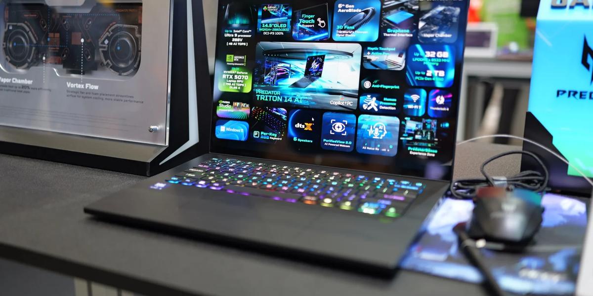 Acer Predator Triton 14 AI: מחשב גיימינג דק, חזק