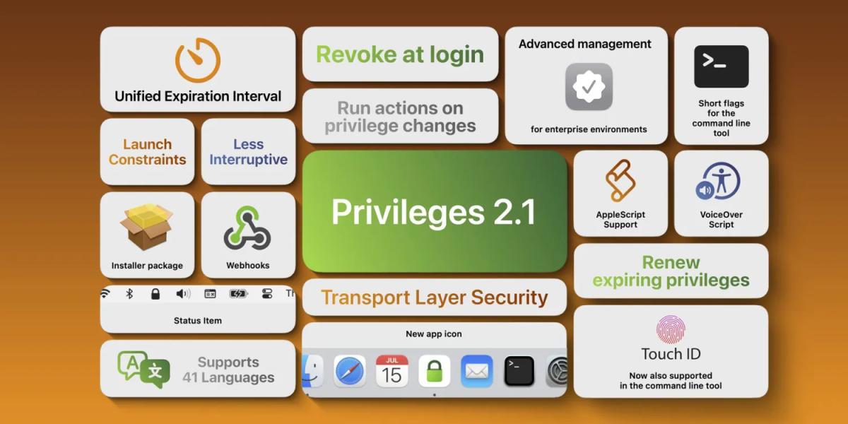 ניהול זכויות מנהל ב-macOS עם Privileges 2.1