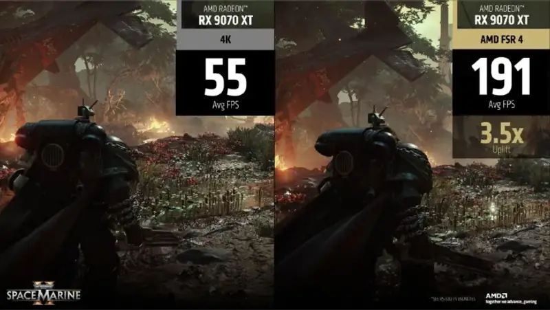 AMD FSR 4: שדרוג ויזואלי מרשים עם Radeon RX 9070 XT, אבל במחיר FPS