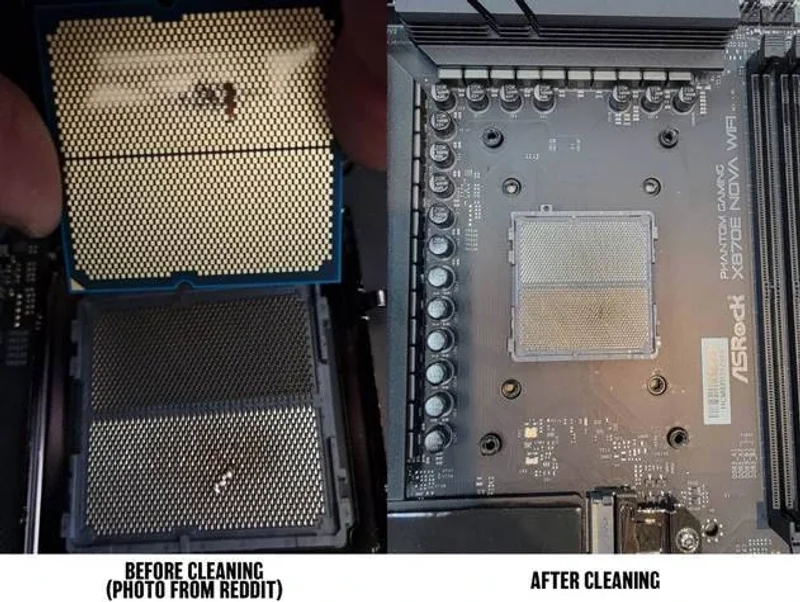 ASRock-AM5-before-and-after-cleaning