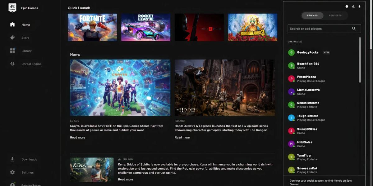 Epic Games Launcher : טים סוויני מודה בליקויים ומבטיח שיפורים