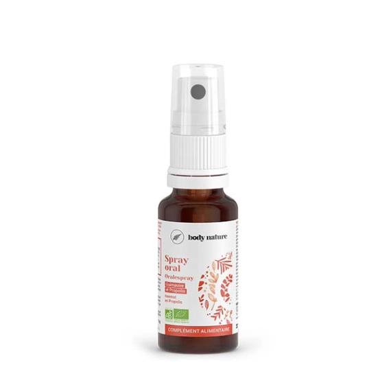 Spray oral apaisant pour la gorge.