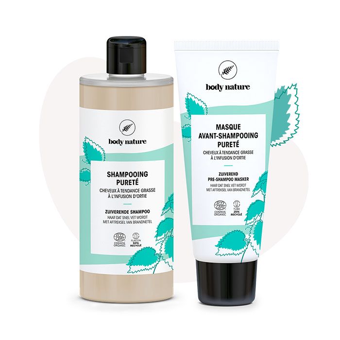 duo purete - shampoing et masque avant shampoing - cosmetique