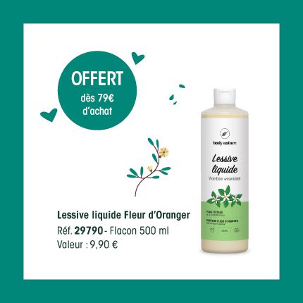 offre lessive liquide fleur oranger 500ml offert