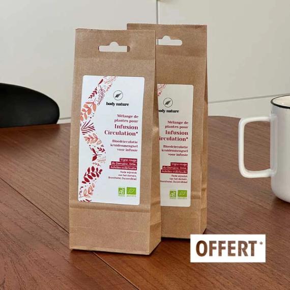 1 infusion circulation achetée, la deuxième est offerte