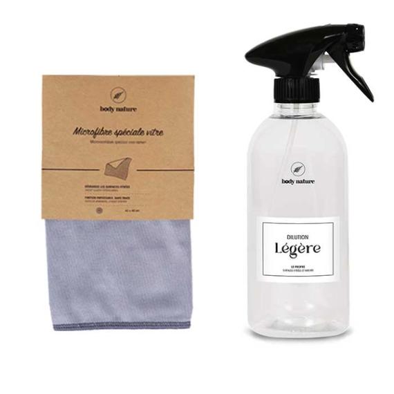 Duo vitres et miroirs - flacon spray en plastique