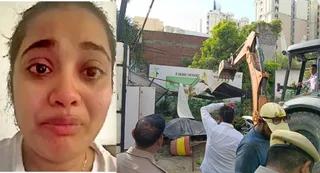सैलून मैनेजर आत्महत्या प्रकरण में बुलडोजर कार्रवाई, चारों आरोपितों पर इनाम घोषणा