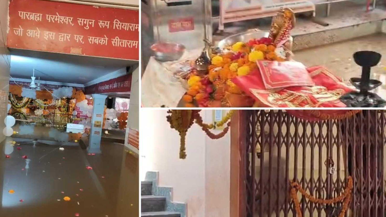 लखनऊ में गोमती नदी का जलस्तर उफान पर: पातालपुरी लेटे हनुमान मंदिर का गर्भगृह 13 फीट पानी में डूबा, श्रद्धालुओं के लिए दर्शन स्थगित