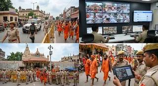 लखनऊ में कांवड़ यात्रा के लिए व्यापक सुरक्षा व्यवस्था, शिवालयों से सोशल मीडिया तक निगरानी