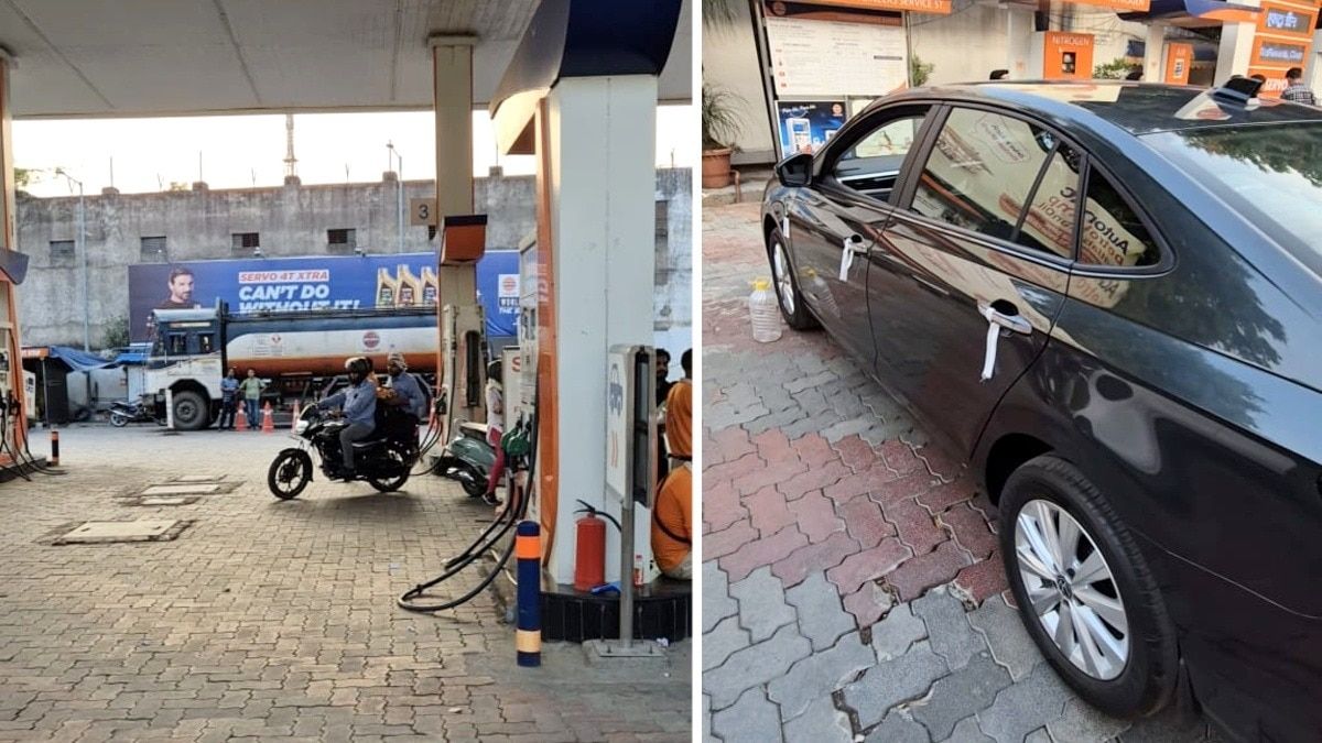 Kanpur mein anokhe petrol pump par car ki tanki mein 52 litre tel bhara, malik ke hosh ud gaye