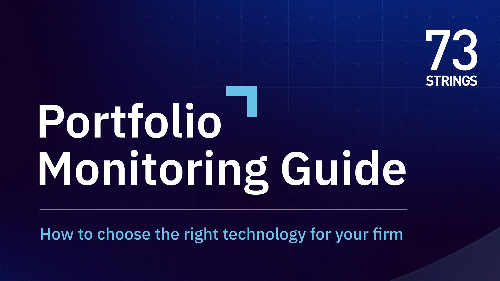 portfolio monitoring guide