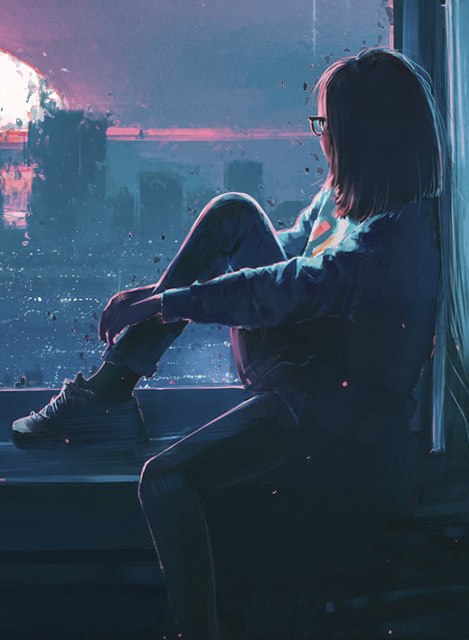 Disfrutando el atardecer