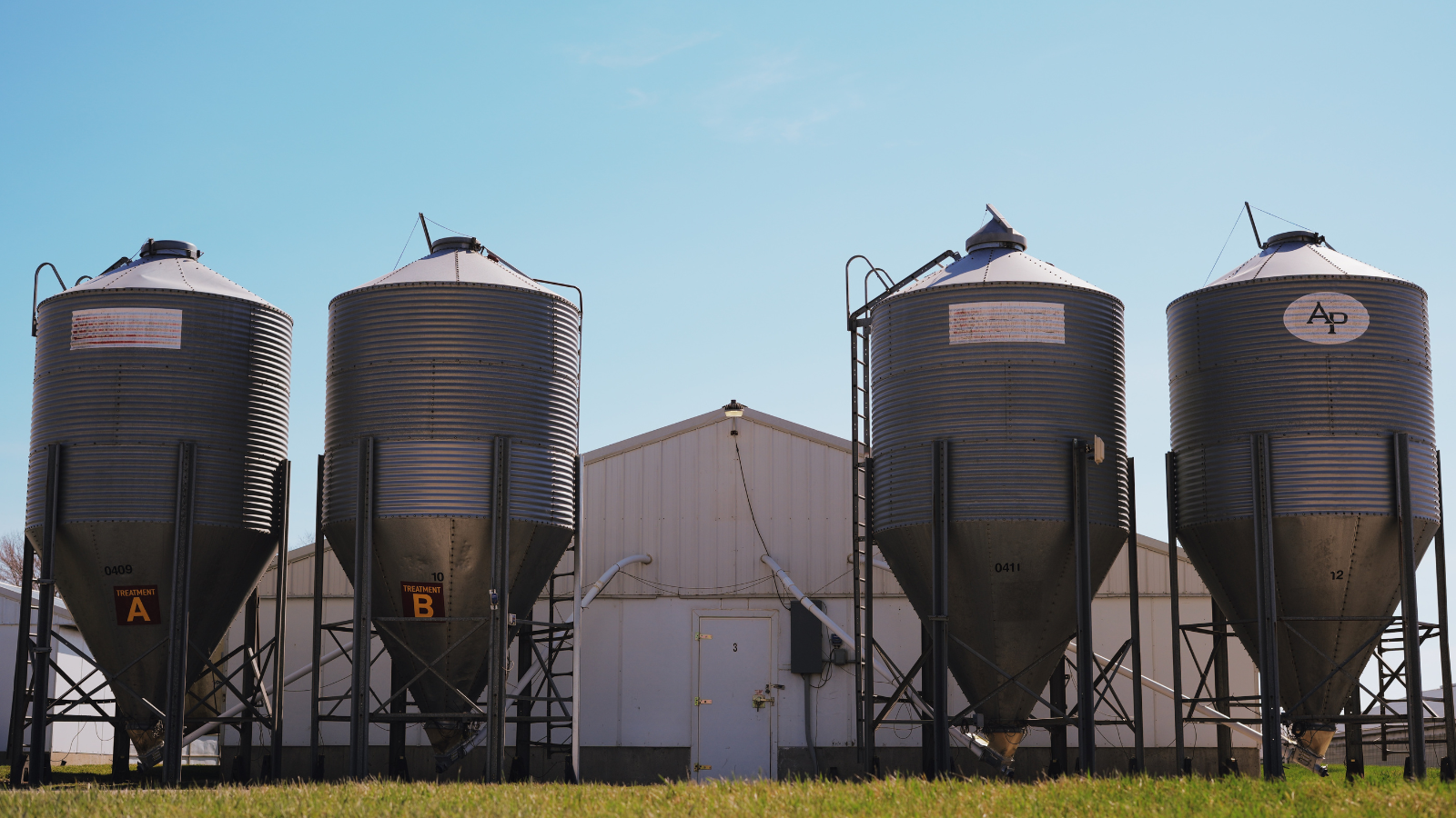 Row of Feed Bins