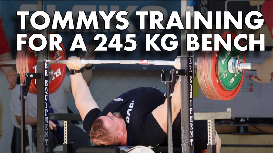 Train at a top weight of 180 kg – Bench 245 kg!