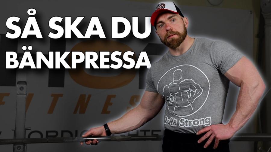 Ny teknik video för bänkpress