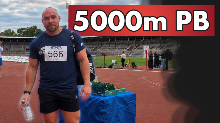 5 km PB på Stockolmstadio