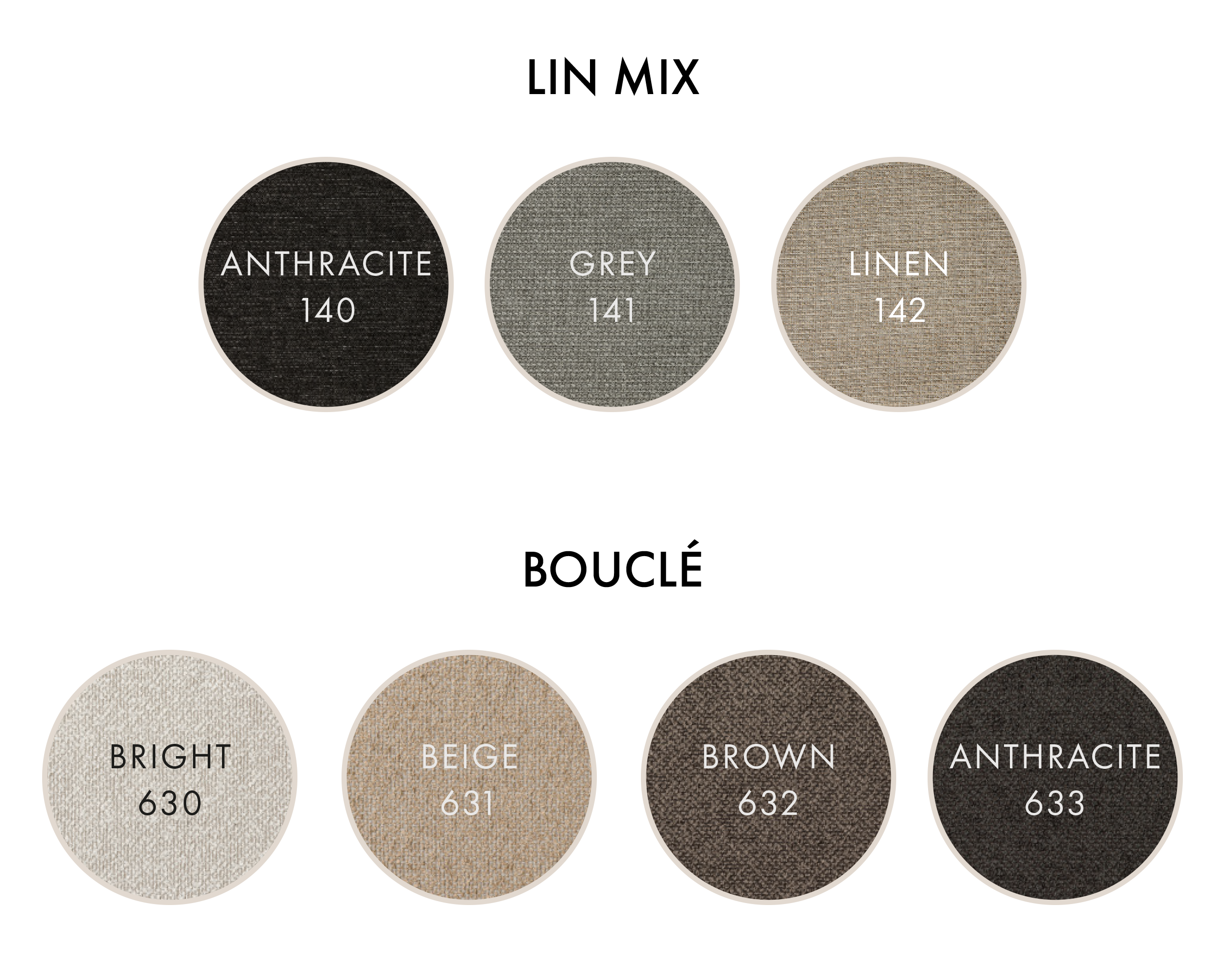 Bouclè - og lintekstiler Nobel by Jensen®