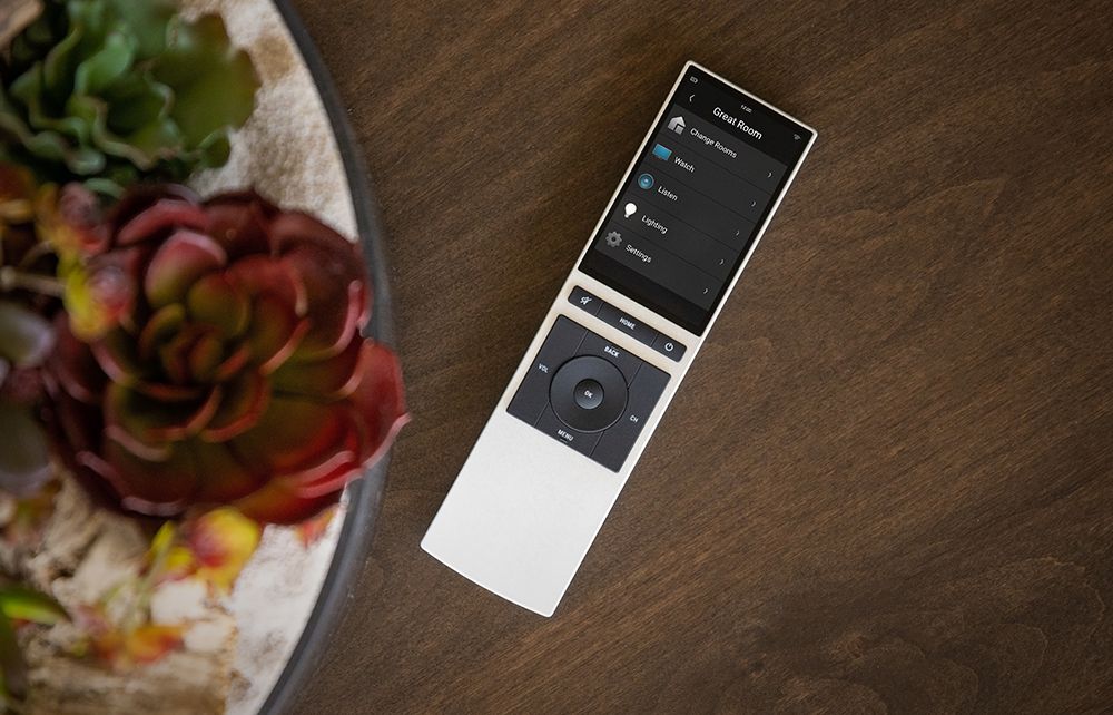 Savant smart home remote controls whole house lighting, climate, AV and security Savant smart home remote controls whole house lighting, climate, AV and security