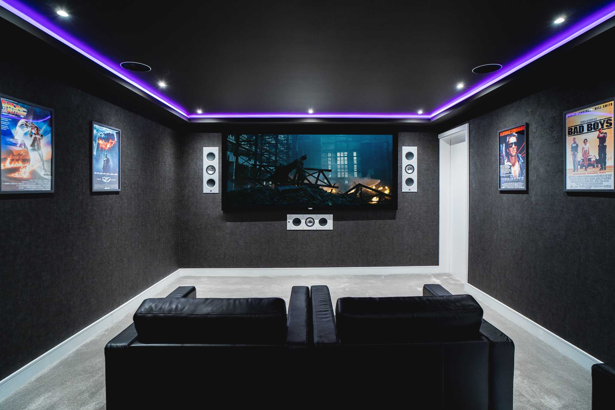 KEF THX reference in-wall speakers were used to create the Dolby Atmos 7.2.2 immersive surround sound