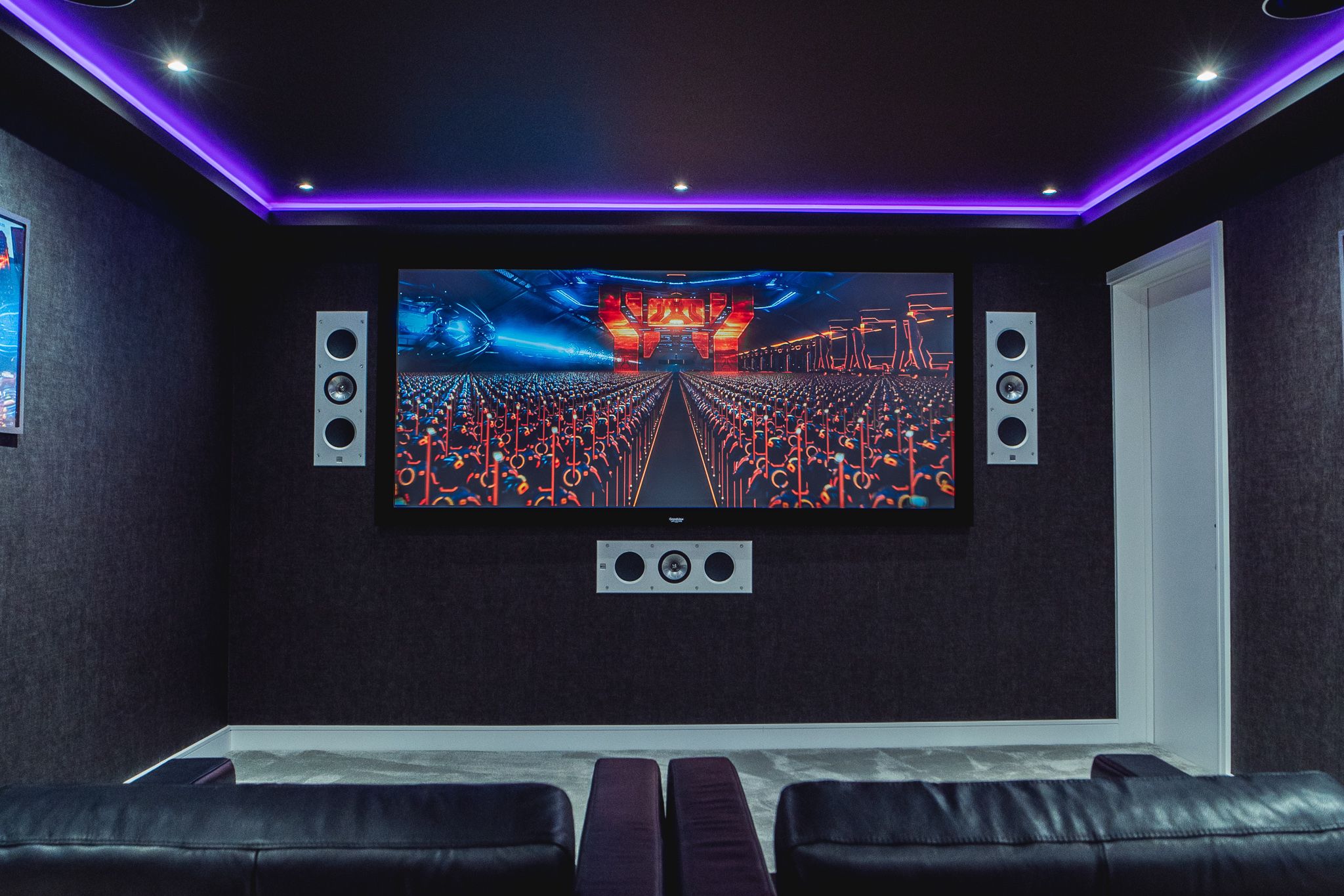 Demo home cinema room installed by Modal AV Demo home cinema room installed by Modal AV
