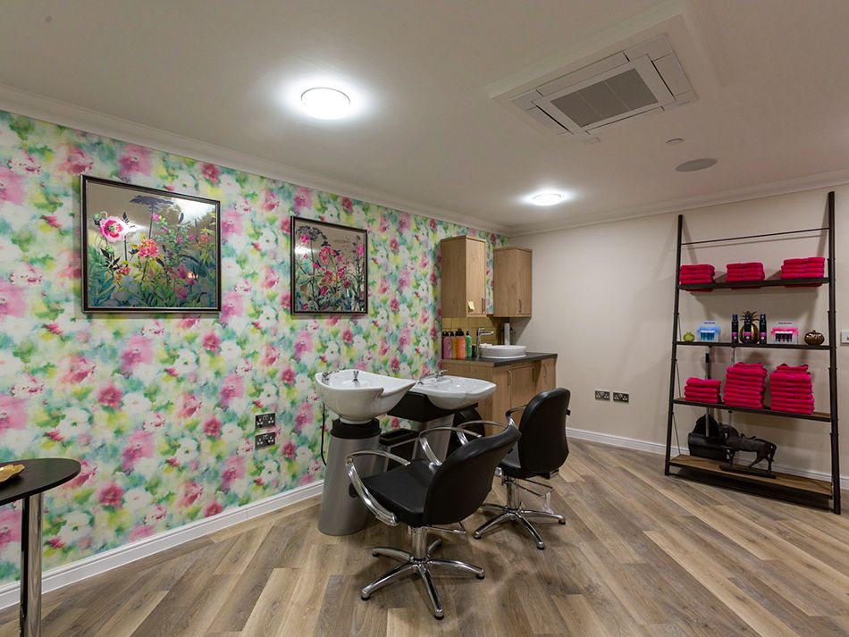 Residents can listen to their favourite music in the salon Residents can listen to their favourite music in the salon